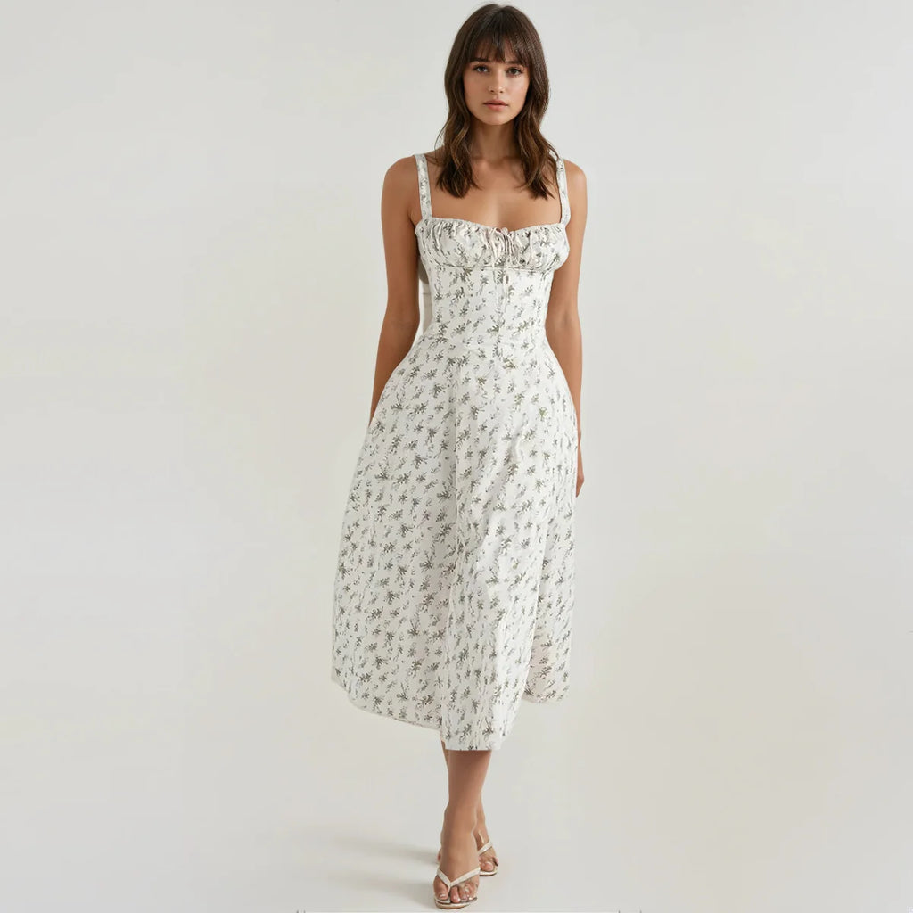 ESMEE™ A-lijn Midi Jurk met Corset-top