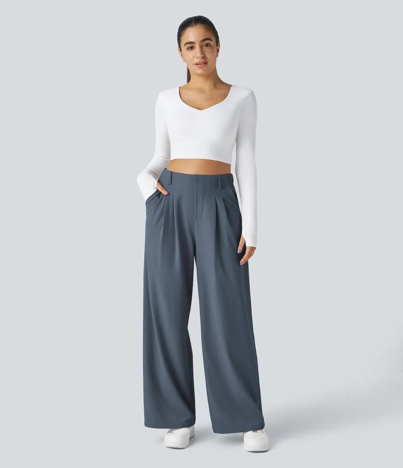 IVY™ Pantalon met Plooien