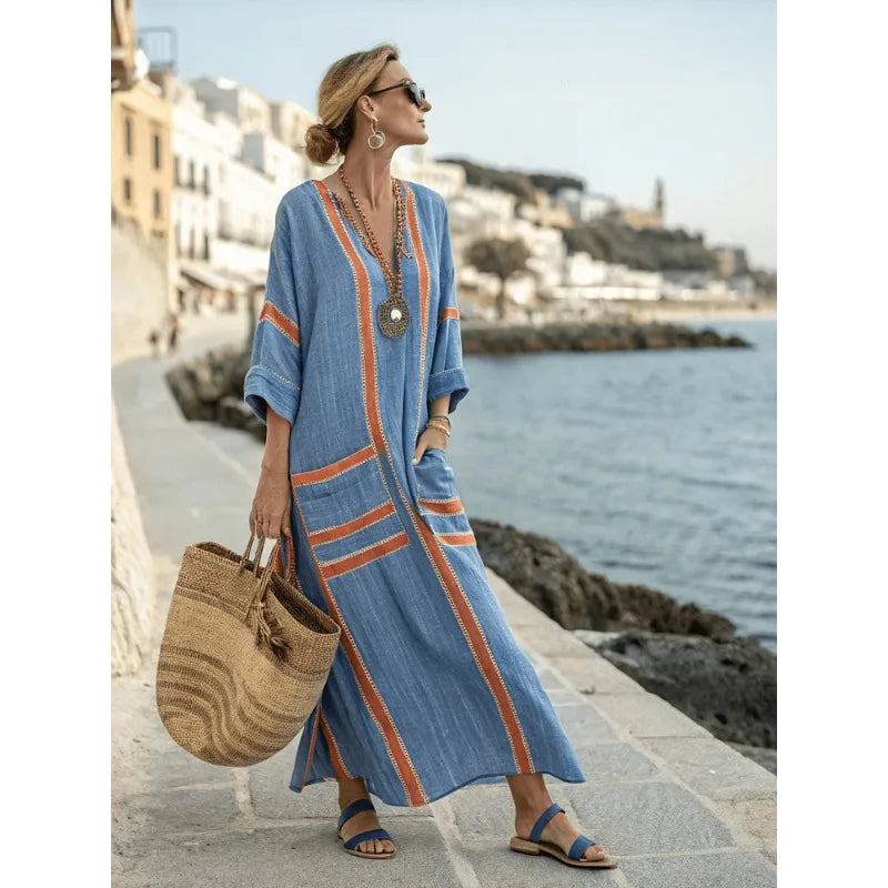 CHAR™ Boho Stijl Maxi Jurk