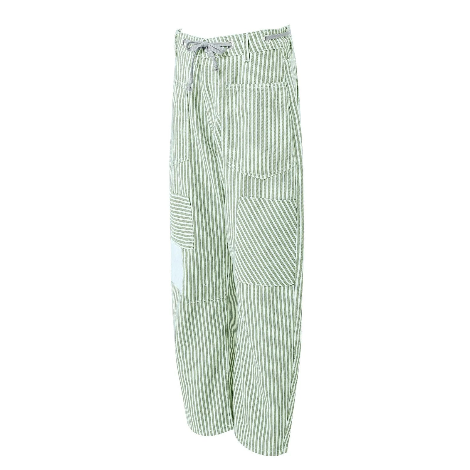 NINA™ Gestreepte Broek met Wijde Pijpen