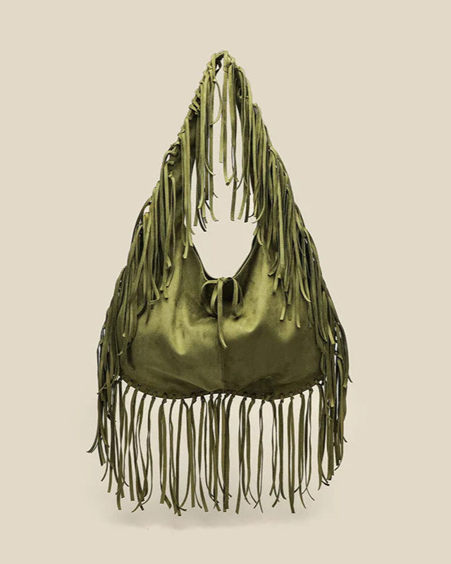ZINA™ Boho Stijl Suede Schoudertas