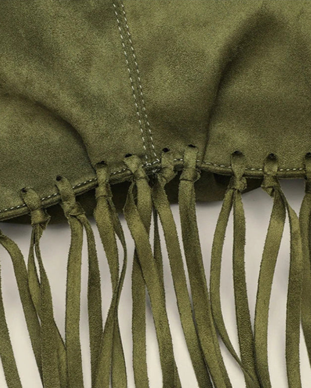 ZINA™ Boho Stijl Suede Schoudertas