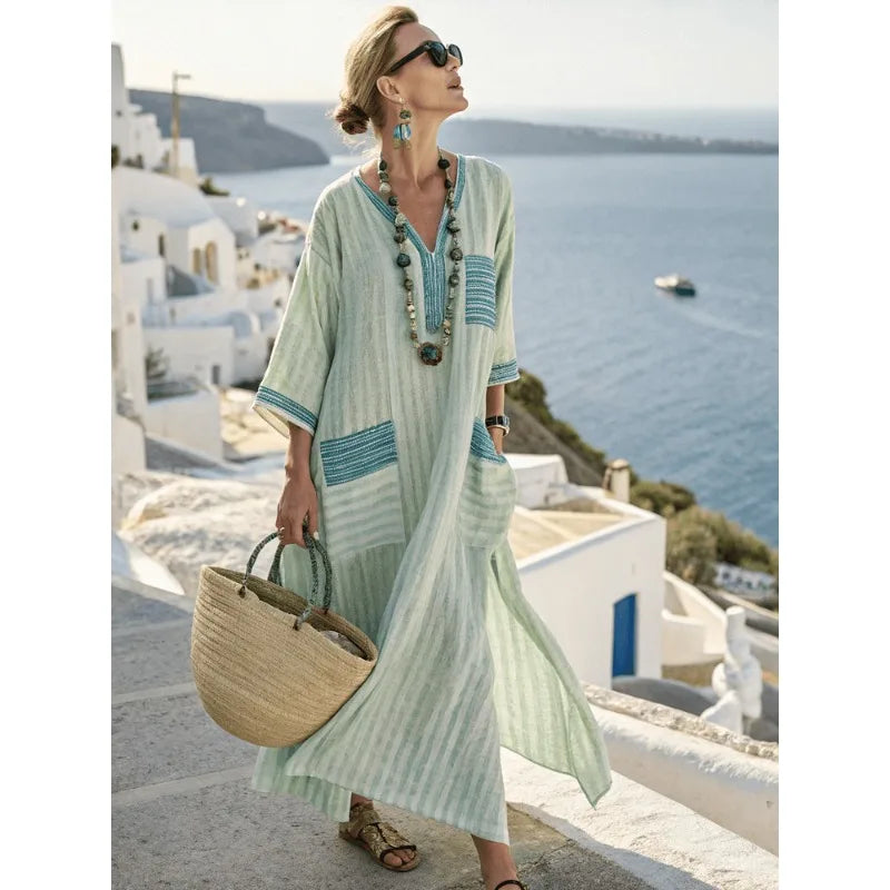 CHAR™ Boho Stijl Maxi Jurk