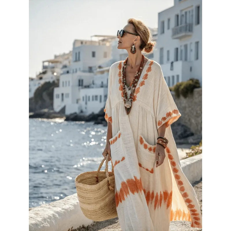 CHAR™ Boho Stijl Maxi Jurk