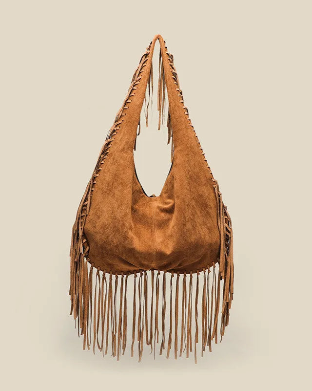ZINA™ Boho Stijl Suede Schoudertas