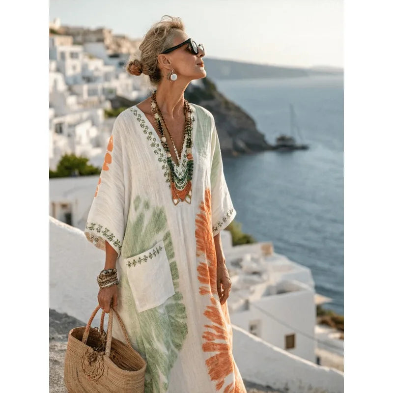 CHAR™ Boho Stijl Maxi Jurk