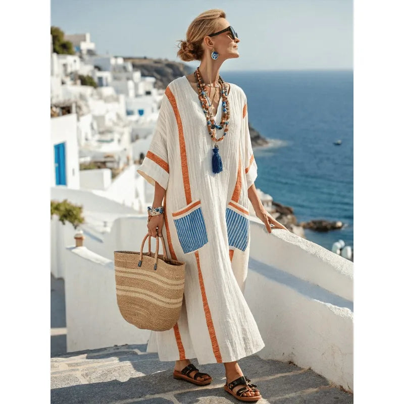 CHAR™ Boho Stijl Maxi Jurk