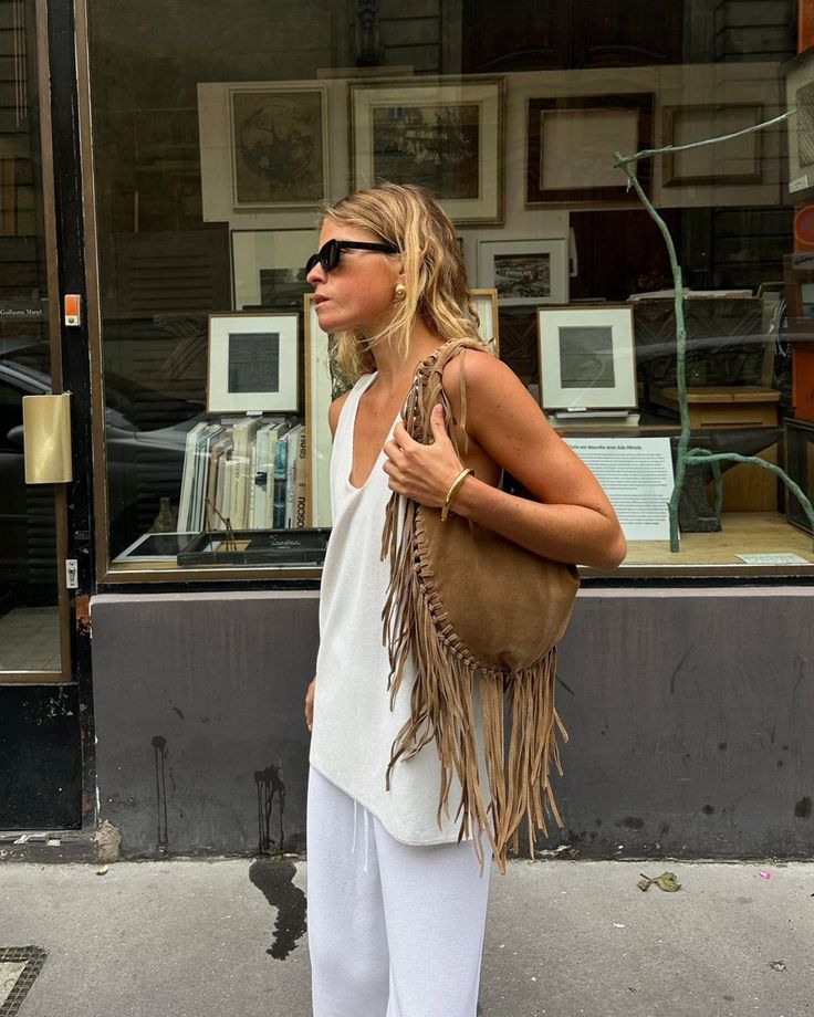 ZINA™ Boho Stijl Suede Schoudertas