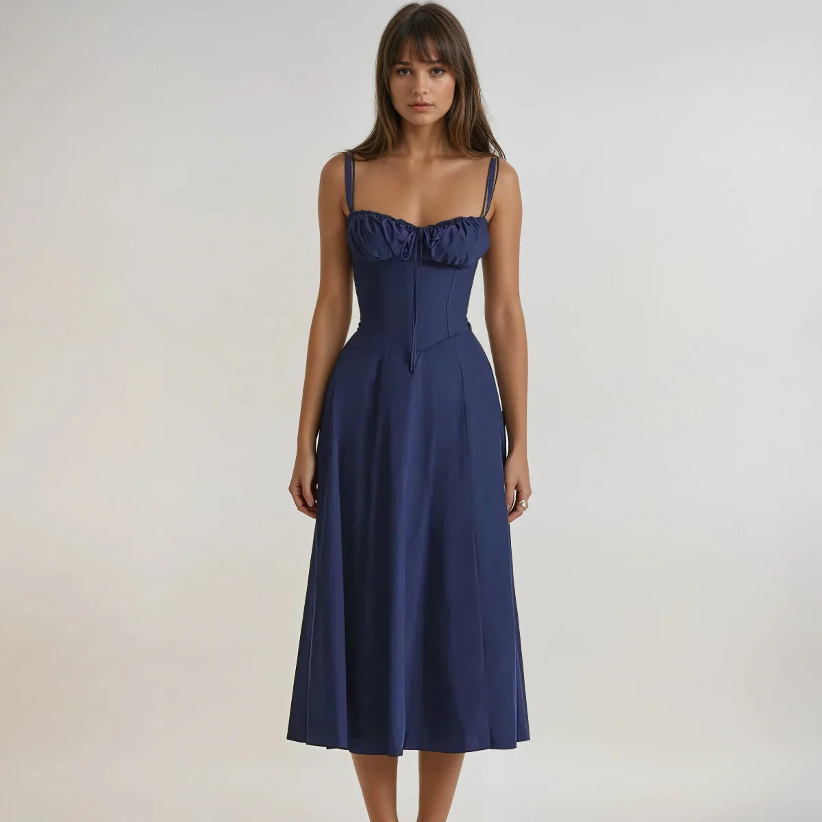 MERAUD™ Midi Jurk met Corset-top