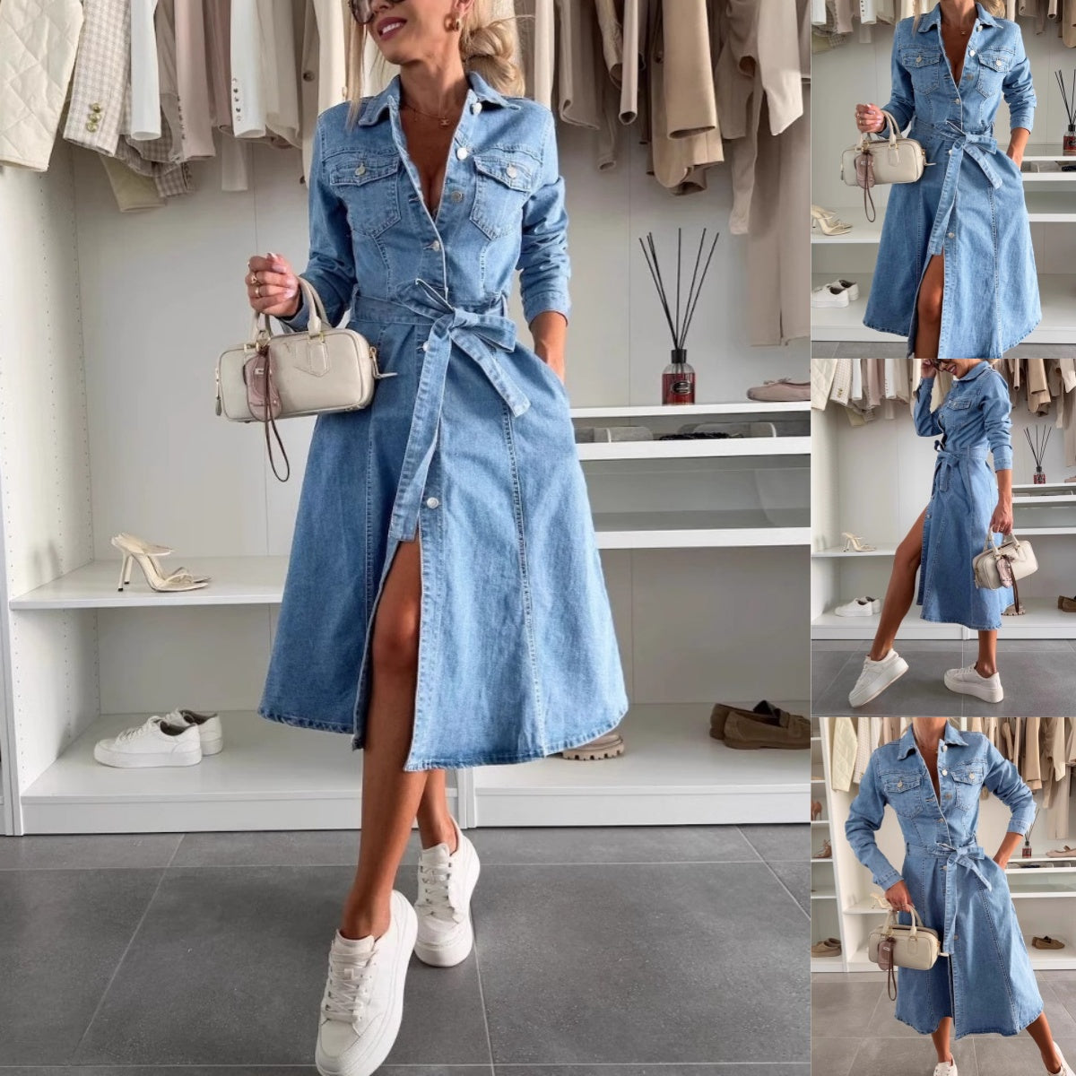 NADIA™ Maxi Denim Jurk