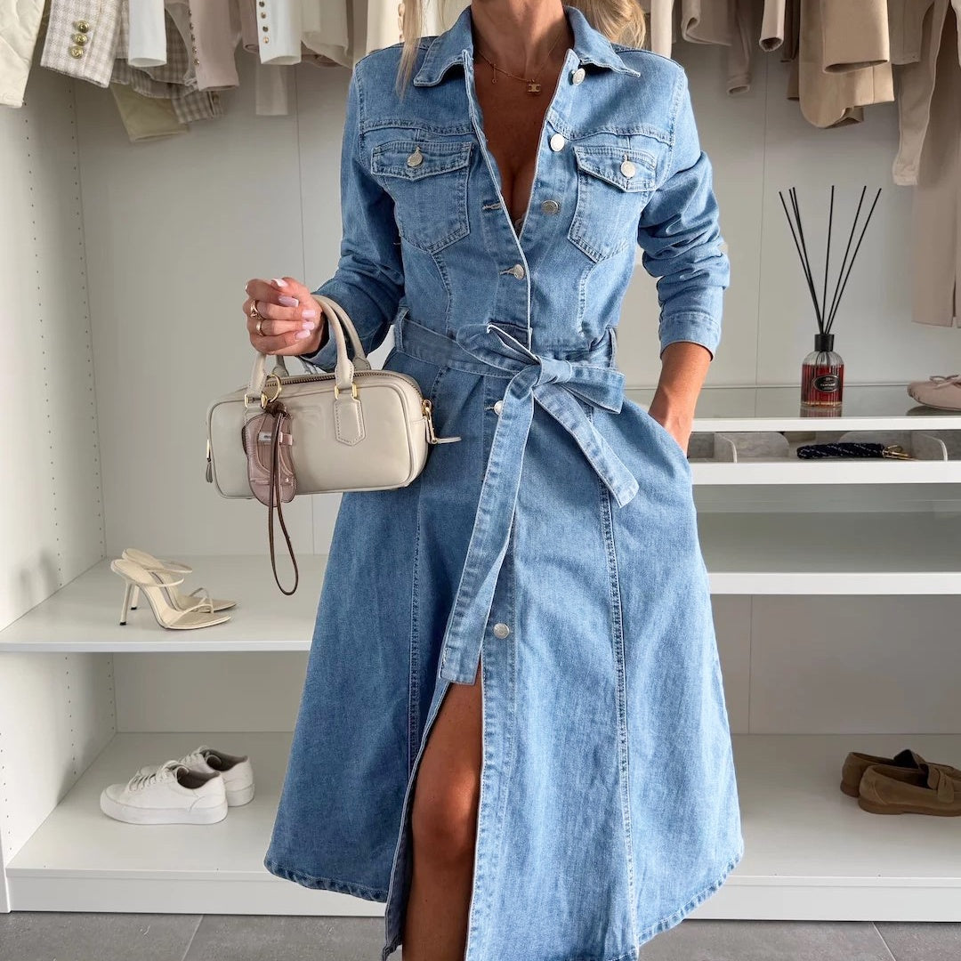 NADIA™ Maxi Denim Jurk